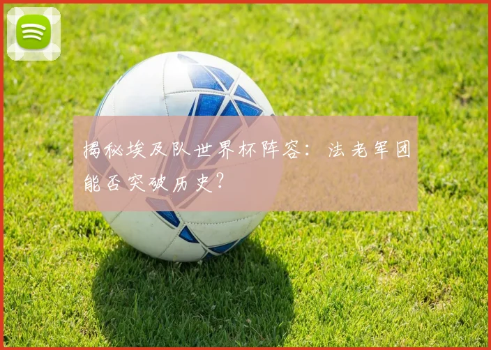 揭秘埃及队世界杯阵容：法老军团能否突破历史？